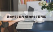 露的多音字组词（露的多音字组词组）