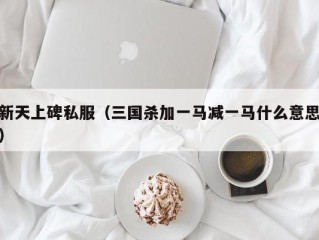 新天上碑私服（三国杀加一马减一马什么意思）