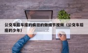 公交车后车座的疯狂的做细节视频（公交车后座的少年）