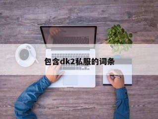 包含dk2私服的词条