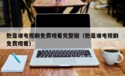 他是谁电视剧免费观看完整版（他是谁电视剧免费观看）