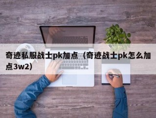 奇迹私服战士pk加点（奇迹战士pk怎么加点3w2）