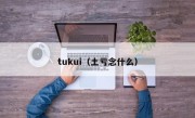 tukui（土亏念什么）