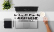 torchlight2（Torchlight2如何调节金币数量）