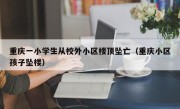 重庆一小学生从校外小区楼顶坠亡（重庆小区孩子坠楼）